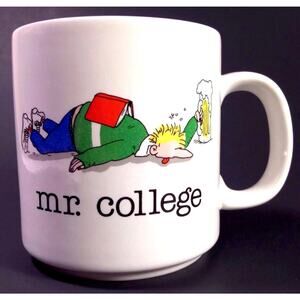 Mr. College University Funny Coffee Mug Cup Hangover Drunk Beer Drinking Party